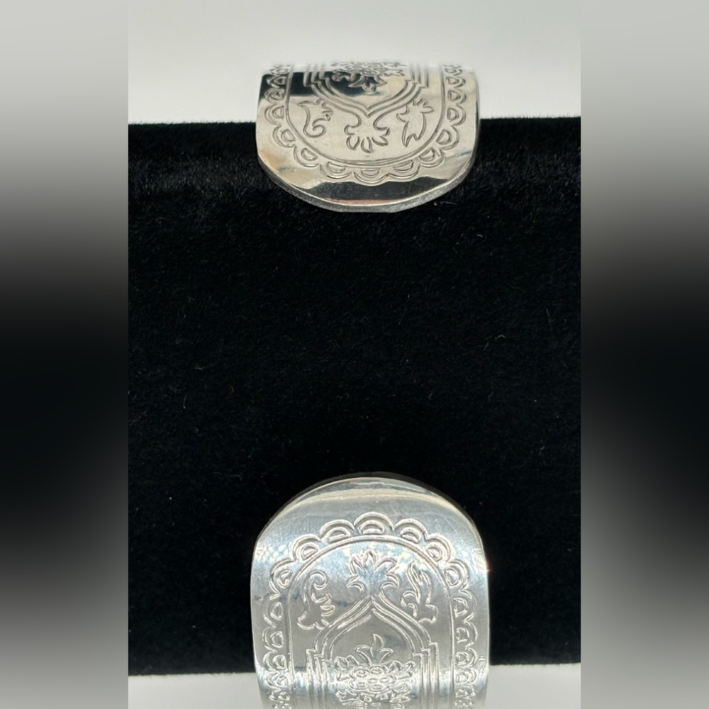 Kirk Stieff Pewter Engraved Design Cuff Bracelet - Picture 5 of 8